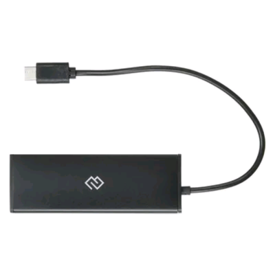 Digma HUB-4U2.0-UC-B 4ПОРТ. ЧЕРНЫЙ
