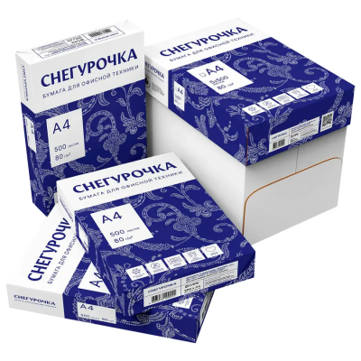 СНЕГУРОЧКА A4/500Л/94%БЕЛИЗНЫ/80Г/М2