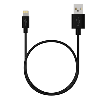 USB  2.0  AM/Lightning 1м Maxvi MC-03 black