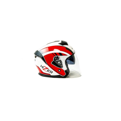 HIZER J222 #1 (L) white/red (2 визора)
