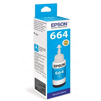 Epson Original T6642 C13T664298 Cyan для L100 70ml