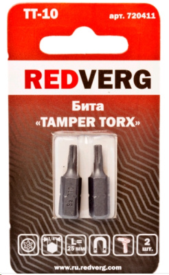 Бита Redverg Torx Tamper 10х25 (2шт.)(720411)