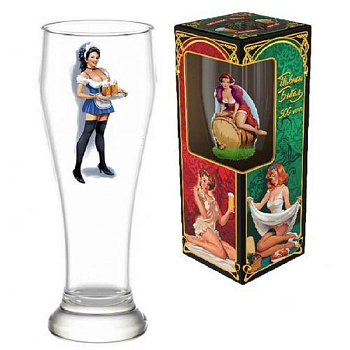 Бокал для пива 500мл арт 303-Д Pin-up beer