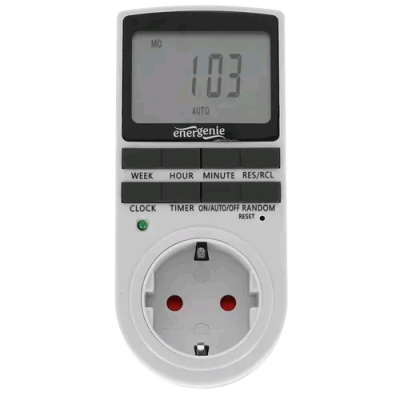 Energenie EG-SST-01, LCD-дисплей 2,3'',белый таймер электрический