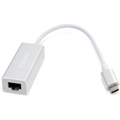 Belsis BW8905 USB 3.1 Type C (m) - RJ45 (f), 0,15 м, серебристый